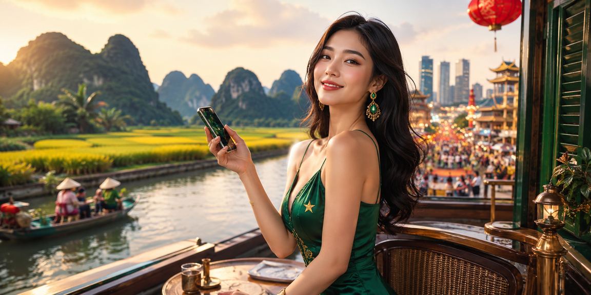 Người dùng tại Ninh Bình dùng mobile casino trong quán cà phê