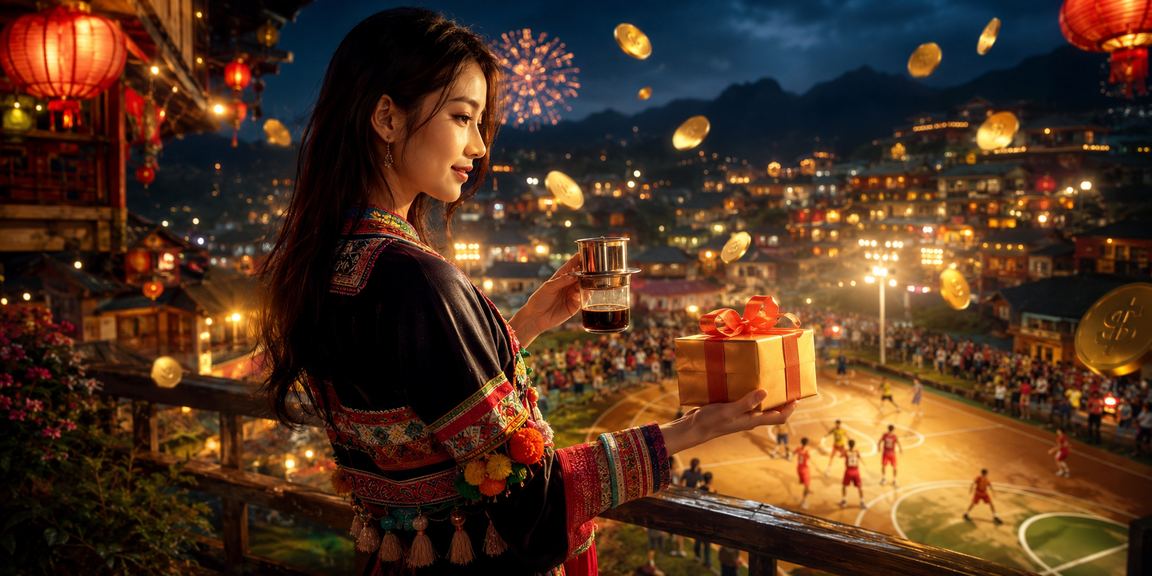 Không gian Sapa với cà phê và màn hình bóng rổ cho người chơi ngân sách lớn